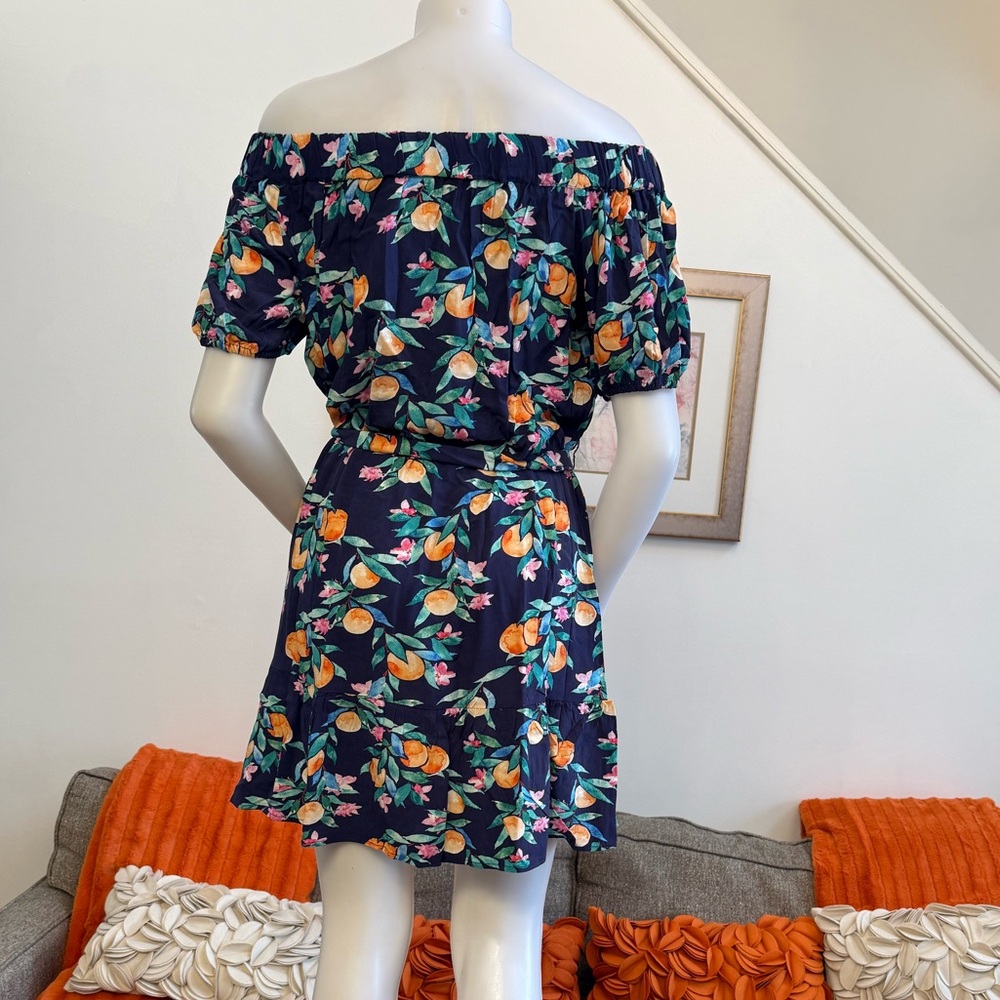 ❣️🆕Sunshine 79 Peace, Love & Peaches Over The Shoulder One Piece & Coverup Set❣️ - Picture 11 of 12